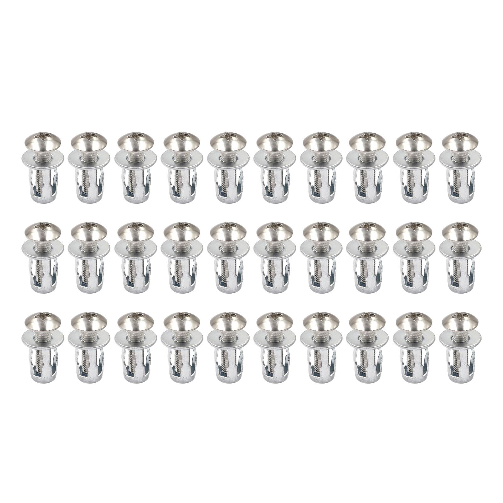 Ioensy - 30 Piezas Remaches De Pétalos Tuerca Tornillo Anclaje Para Instalación De Cortina Caligrafía M5X25