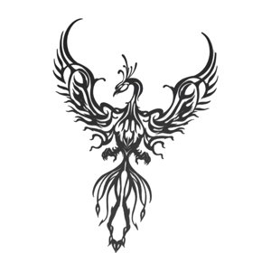 Magideal - Decoración Creativa Del Arte De La Pared Del Fénix Del Hierro Forjado, Escultura De La Pared Del Ornamento Del Fénix Para Colgar En La Pared Para El J , Los 45Cm