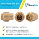 thumbnail image 4 of Accesorio de plomería de latón SharkBite Push Cap de 3/8 pulgadas, 4 of 5