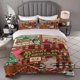 thumbnail image 1 of Christmas Elements Collage Bedding Set | Includes 1 Duvet Cover and 2 Pillowcases Soft and Comfortable Ideal for All Seasons, 1 of 5