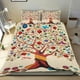 thumbnail image 1 of Árbol de la Vida Conjunto de sábanas temático, trío de piezas, cómodo y amigable con la piel, diseño único, regalo de decoración para el hogar para familiares, amigos y fans,140X210cm, 1 of 6
