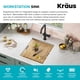 thumbnail image 3 of Fregadero Kraus Kore KWU111-17 43x48x27cm Acero inoxidable, 3 of 9