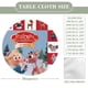 thumbnail image 2 of Rudolf el de la nariz roja-theme Fitted Round Tablecloths Elastic Edged Table Covers Waterproof Table Cloth for Kitchen Holiday Party Tables Decor 150cm, 2 of 6