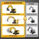 thumbnail image 5 of Excavadora a control remoto KIDDITOY 2025 mejorada a escala 1:18, 5 of 8