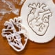 thumbnail image 1 of 1pc Brain/Heart Shape Cookie Mold, White Baking Tool, Body Organ Cookie Mold, 1 of 4