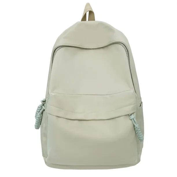 High Capacity Simple Solid Waterproof Nylon School Bag Mahua Zipper High Quality Backpacks 2024 Hot Sale Bags for Girls and Boys