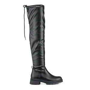 Bota Larga Casual Mujer Eco Cuero Plataforma Moda Weide Zs69