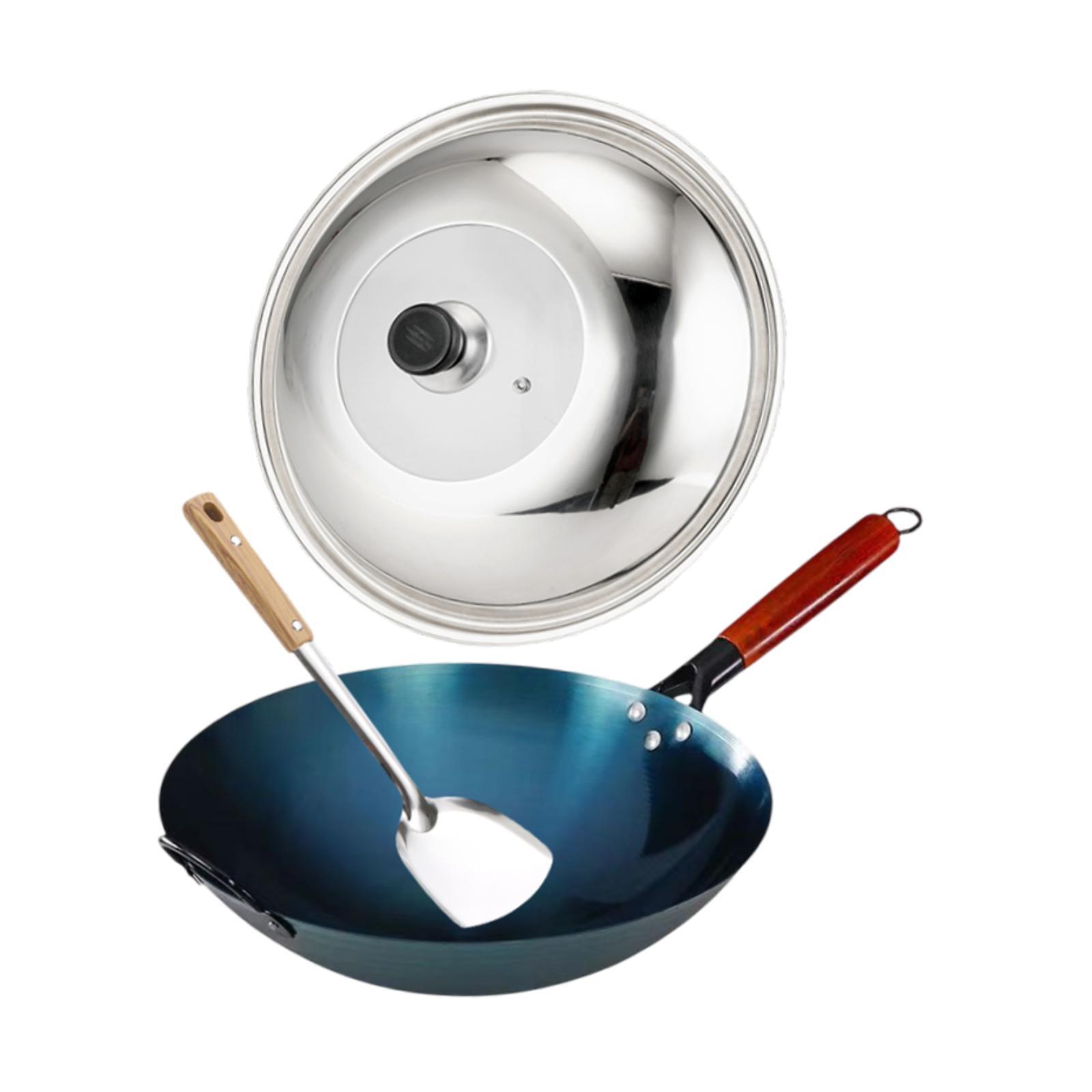 Bothyi - Wok De Chef Para Cocina De Inducción, Wok Chino Para Restaurante, Diámetro De La Olla: 30 Cm