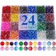 thumbnail image 1 of Cuentas de Vidrio XSEINO 6 mm 1200 Piezas Colores Florales, 1 of 3