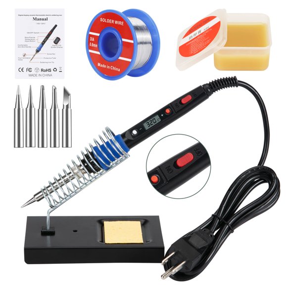 Kit de soldador Q-MING 80 W 110 V LCD digital 180-480 °C