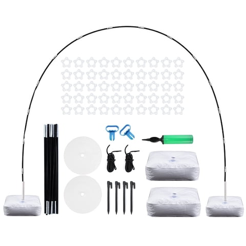 Kit De Arco De Globos Qpey De 2,7 M De Alto Y 3 M De Ancho Con Base Para Fiestas