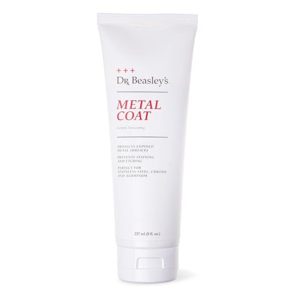 Dr. Beasley's Metal Coat - 8 oz, restaura el brillo reflectante, previene la oxidación, compatible con metal expuesto, cromo y electrodomésticos de acero inoxidable