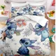 thumbnail image 1 of Stitch Cute Bed Duvet Cover Funny Anime Cartoon Bedding Sets Lightweight 3 Piece Comforter Sets, 1 of 3