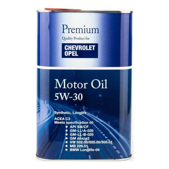 Aceite Chevrolet Opel 5w30 c3 Sintetico 1 Litro