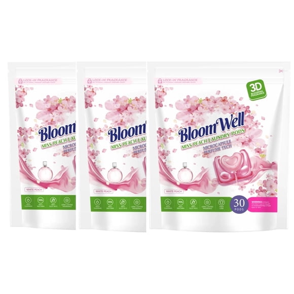 Detergente Para Ropa En Cápsulas – Bloomwell 3 En 1 – 90 Un