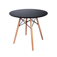 Klik Muebles - Mesa De Comedor Eames 100Cm Redonda - Negra