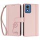 thumbnail image 3 of Funda Cartera Trébol para Motorola Moto G Play 2024 5G con Ranuras Tarjetas y Carga Inalámbrica Rosa, 3 of 6