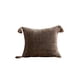 thumbnail image 2 of Pack De 2 Fundas De Cojin Chenille Con Borlas 45x45 Café, 2 of 4