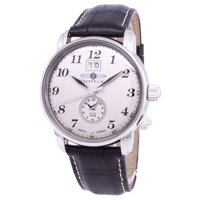 Zeppelin - Reloj De Hombres 40Mm Con Banda De Cuero Marrón