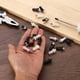 thumbnail image 4 of 40 piezas de pasadores de reparación de persianas, pasadores de plástico con resorte de 0.94"x0.45", negro, 4 of 7