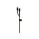 thumbnail image 2 of Cable dual Mophie USB-C/ Micro USB a USB 2 Mt Negro, 2 of 3