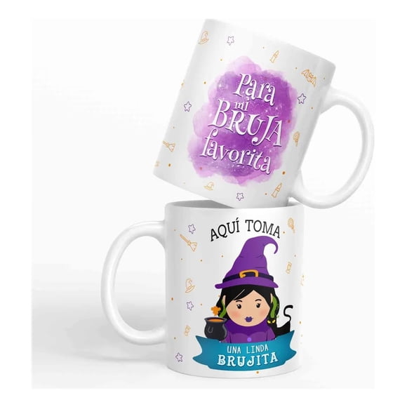 Taza aquí toma una Linda Brujita D73