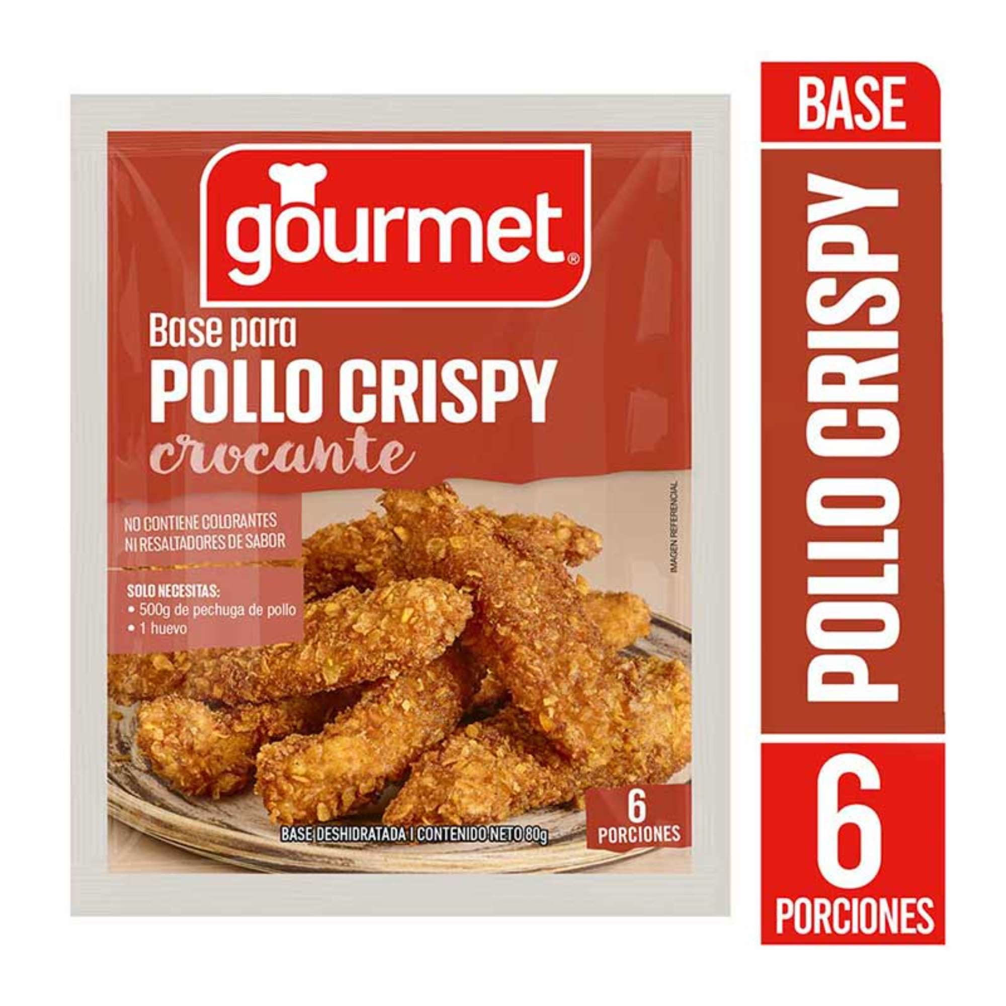 Base Para Pollo Crispy (6 Porciones) Sobre 80 g Gourmet