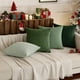 thumbnail image 3 of Boho Granja Sage verde tirar almohada cubiertas 18x18 pulgadas Conjunto de 4 Mordern Nórdico Cojín cubiertas Corduroy suave Navidad Decoración del hogar para sofá cama Sofá Sala de estar Ver, 3 of 3