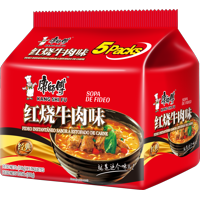 Fideo Instantaneo Kang Shi Fu Sabor A Estofado De Carne 106G*Pack 5 Bolsas