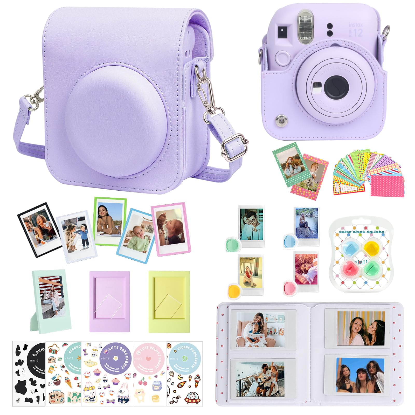 Paquete De Accesorios Caiyoule Para Cámara Fuji Instax Mini 12