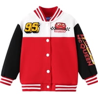Chaqueta Bomber Varsity Cars Lightning Mcqueen De Disney Para Niños