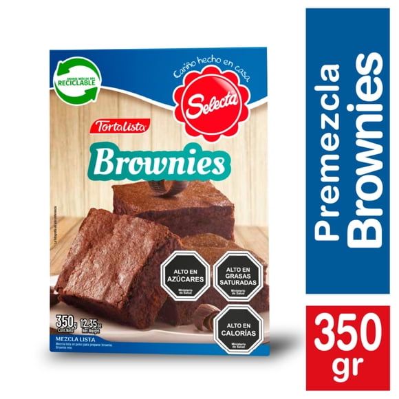 Premezcla Tortalista Brownies Caja, 350 g