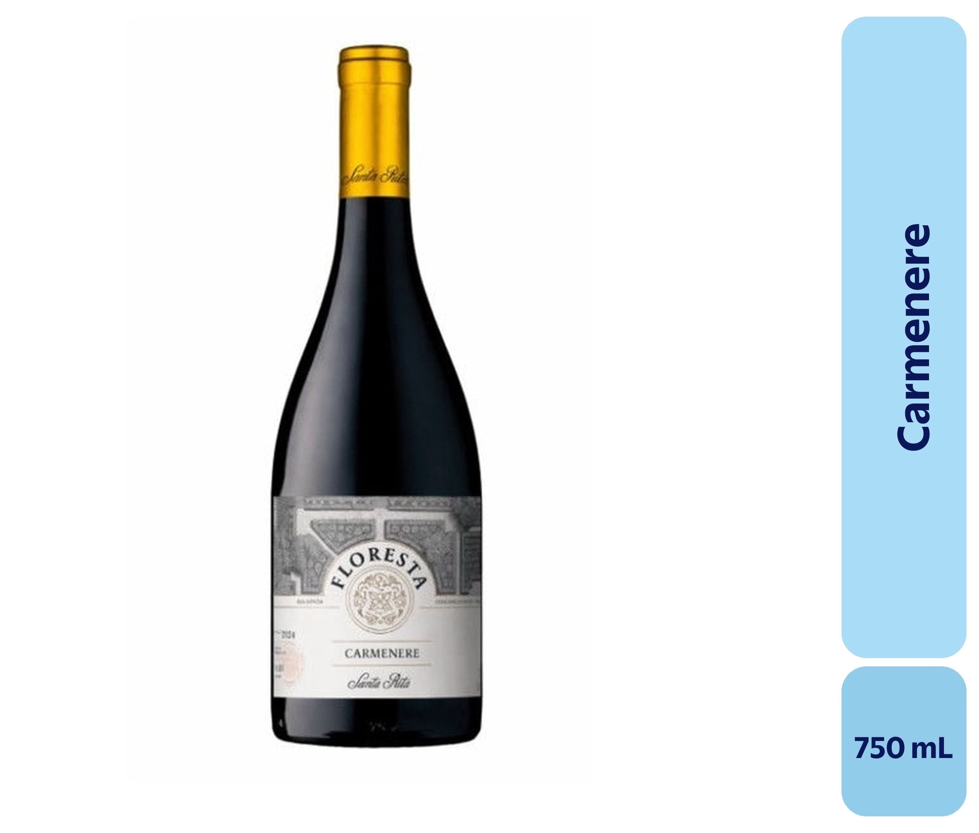 Vino Carménère Botella 750 mL Floresta