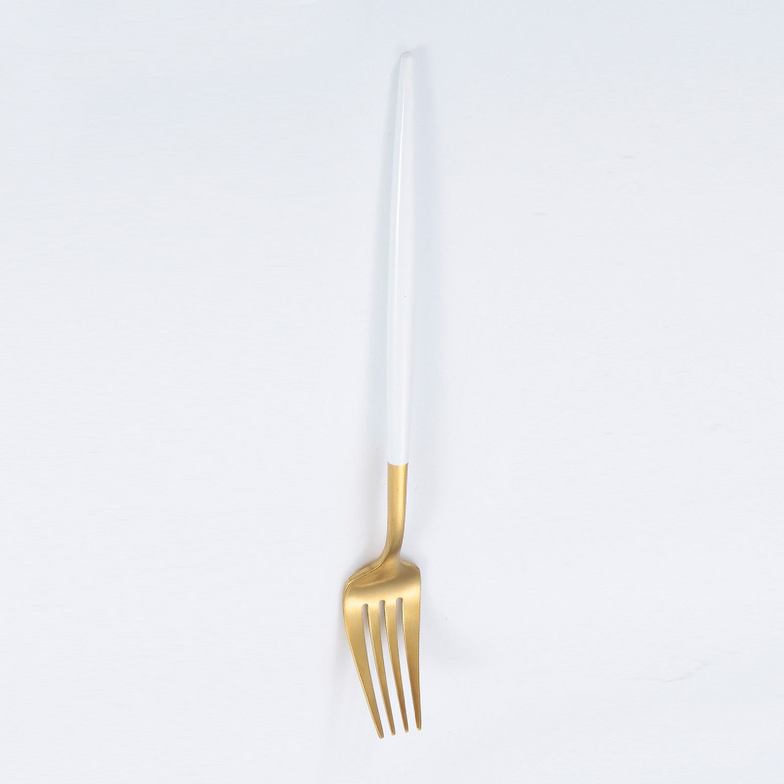 Xmhytop 4 Piezas Cubiertos De, Utensilios De Cocina Y Cubiertos Cotidianos,Tenedor,Gond Blanco