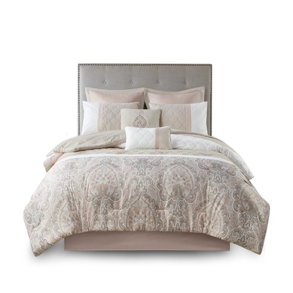 Set de edredón Ergode Sophisticated Charm, 8 piezas, rubor