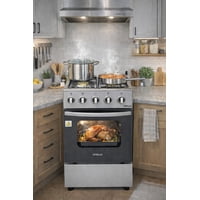 Vitelio - Cocina Gas Licuado / Gas Natural 4 Quemadores Color Gris