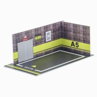 Magideal - Modelo De Coche De Pvc, Escena De Estacionamiento, Exhibición 1/24, Juguete De Garaje Para Coche, Colección De Modelos De Automóviles, Modelo De Venti G