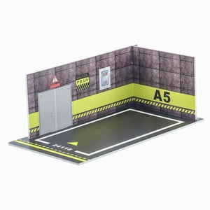 Magideal - Modelo De Coche De Pvc, Escena De Estacionamiento, Exhibición 1/24, Juguete De Garaje Para Coche, Colección De Modelos De Automóviles, Modelo De Venti G