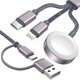 thumbnail image 1 of Cable De Carga 3 En 2 Usb C Para Apple Watch E Iphone, 1 of 7