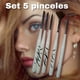 thumbnail image 1 of Set 5 Pinceles Maquillaje, 1 of 2