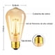 thumbnail image 4 of Ampolleta Retro Led Vintage Luz Calida E27 Para Guirnaldas Decorativa Exterior Terraza Jardin Patio FIGOIMPORT, 4 of 9