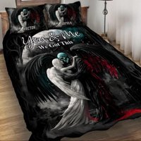 Milsleep - You And Me We Got This - Juego De Edredón Calavera Personalizado