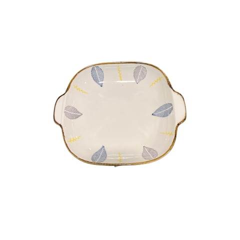 Oem - Pack 4 Plato Sopero Hondo Decorativo Diseño Flor Con Asas