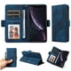 thumbnail image 2 of Carcasa FOXDOCK iPhone XR de cuero PU, diseño acolchado clásico, protección contra caídas y rayones, 2 of 5