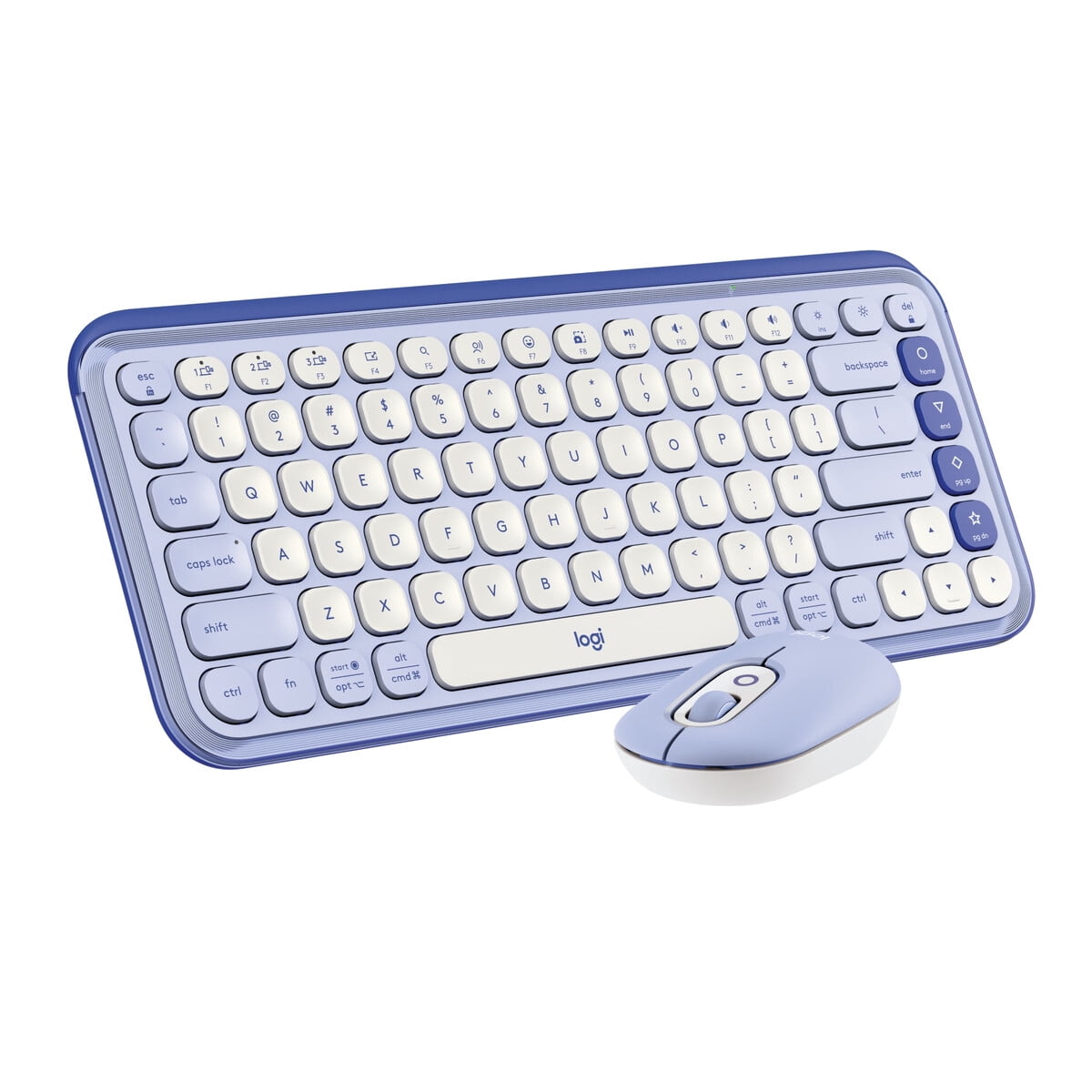 Combo Teclado Mouse Bluetooth Logitech Pop Icon Lilac