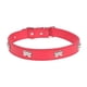 thumbnail image 1 of Collar Unicolor Cuero Sintetico Mascota Gatos Hueso Metal M, 1 of 2