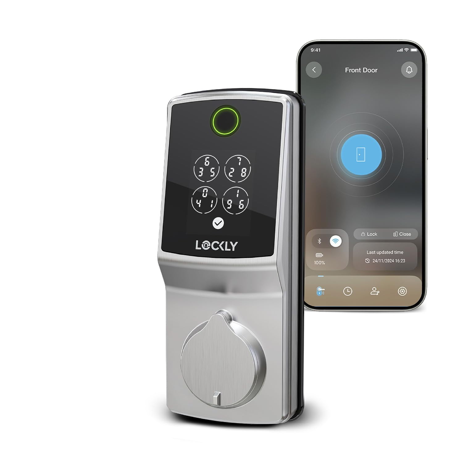 Entrada Sin Llave Con Huella Digital Smart Lockly Secure Pro