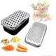 thumbnail image 2 of Reja de queso con contenedor y tapa y pelador - Kit de utensilios de cocina de acero inoxidable multifunción de frutas vegetales con caja estable de almacenamiento de plástico de alimentos n, 2 of 3