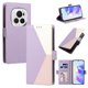 thumbnail image 1 of Cartera Plegable para Honor Magic6 Pro, PU Tricolor con Ranuras, Morado, 1 of 6