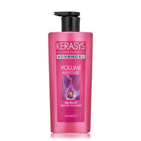Kerasys - Shampoo Coreano Para Cabellos Dañados Y Finos, Advanced Ampoule Shampoo 600Ml - Volume